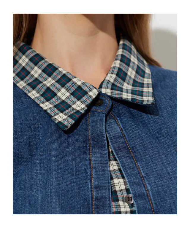 Dries Van Noten wrap denim shirt, photo 4 of 4 from SENSER