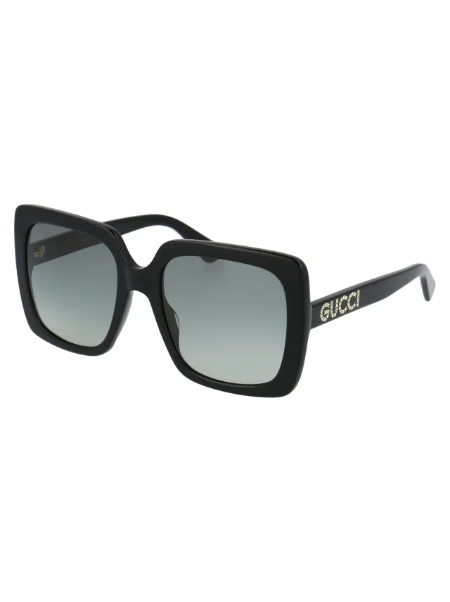 Gucci Gg0418s Sunglasses — Black Acetate in Black from HEWI, photo 2 of 3
