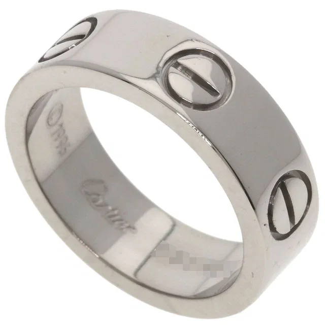 Cartier Love Ring 48 18K White Gold in White from The Reluxe