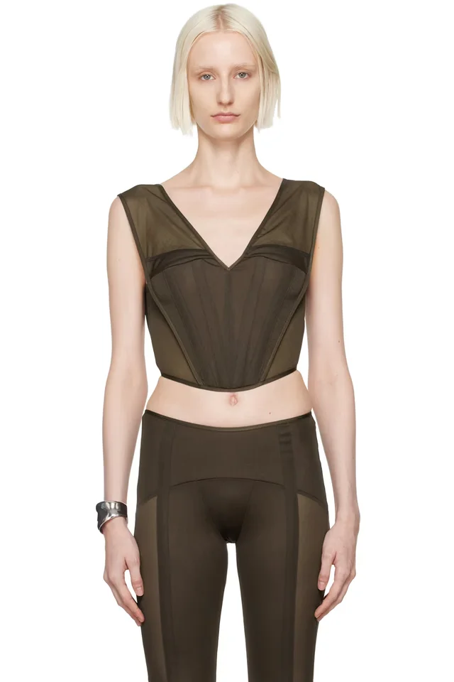 Brown Grace Bustier, image 1 of 1 from SSENSE