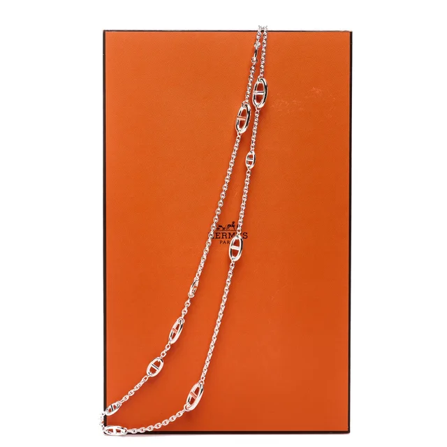 Hermès Sterling Silver Farandole Necklace 160 in Silver from FASHIONPHILE, photo 8 of 8