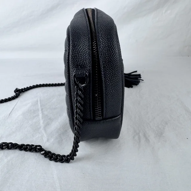 Saint Laurent Monogram Mini Camera Bag in grain de poudre leather, Metal from Reowned, photo 2 of 10