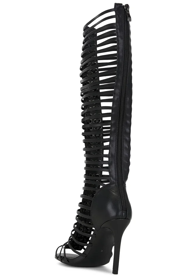 NIIHAI Lock Up Heel in Black, photo 3 of 5 from REVOLVE (Canada)