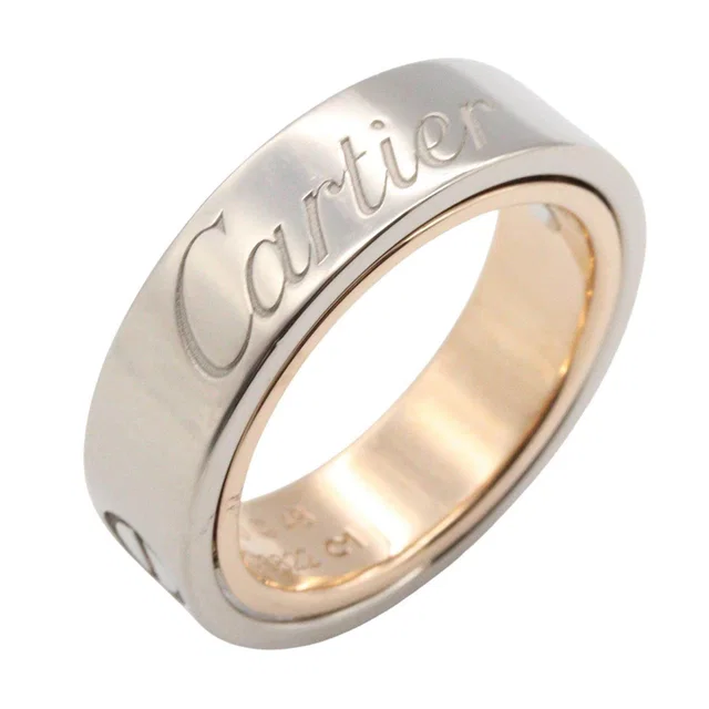 Cartier Astrolabe Au750 White Gold Pink Gold Ring Size 7.5 in White from LuxUness
