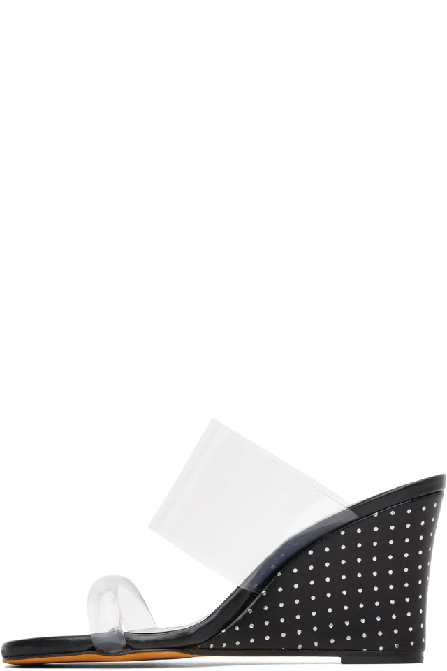 Maryam Nassir Zadeh Black Olympia Wedge Heeled Sandals, photo 3 of 5 from SSENSE