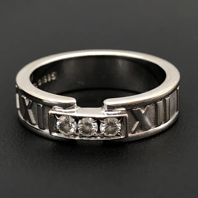 Tiffany & Co. 3P Atlas Diamond Ring, K18WG, 8.2g, US Size 7.25 from Luxury Promise