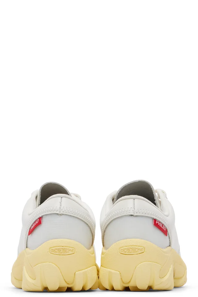 KEEN White & Yellow PHILEO Edition Targher Sneakers, photo 2 of 5 from SSENSE