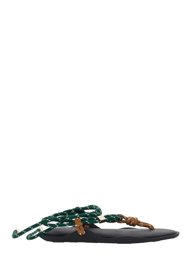 FLOWZE 'Flo' Multicolor Sandals with Straps and Ankle Strap in Leather Women in Multicolor 50% Rubber 20% Leather 15% Polyurethane 15% Polyester 10% Cellulose, photo 2 of 8 from Gaudenzi Boutique