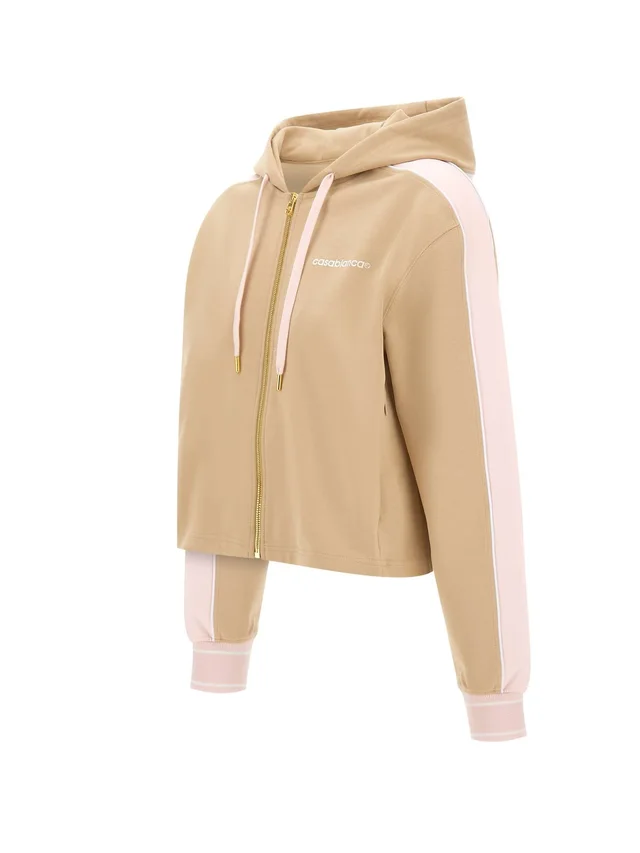 Casablanca Punto side-stripe zip-up hoodie, photo 2 of 5 from SENSER