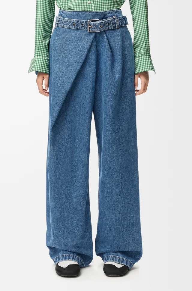 Loewe Draped jeans in denim, photo 3 of 6 from SENSER