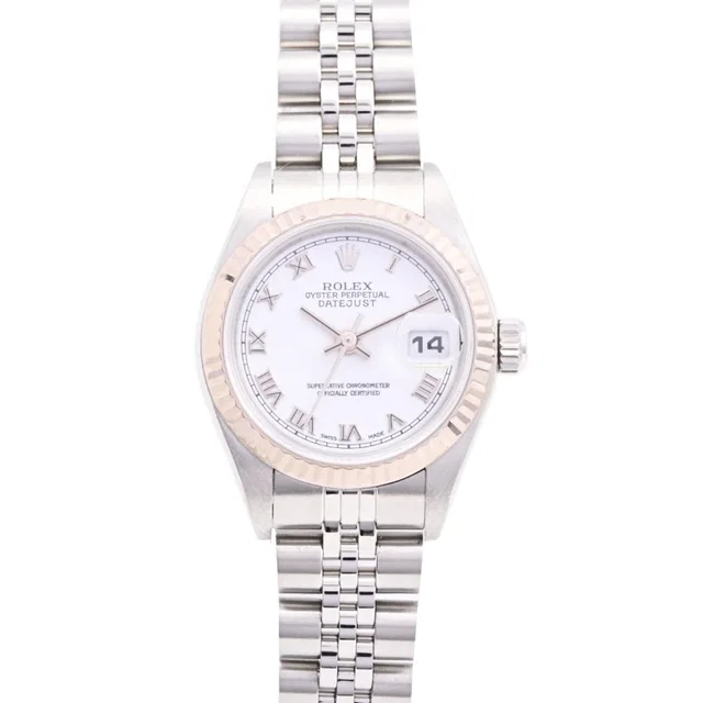 Rolex Circa 2002 Datejust 26mm 79174 Automatic White in White from VINTAGE QOO TOKYO