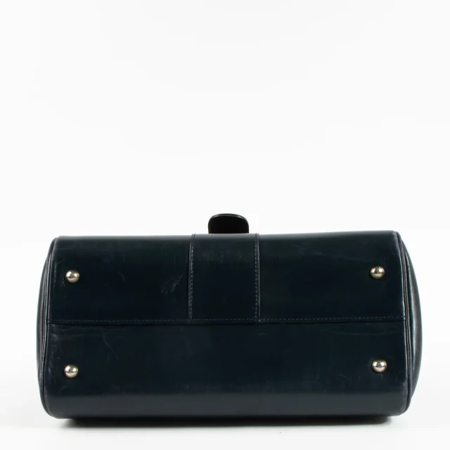 Delvaux 1970s Blue Box Calf Brillant MM Bag in Blue Box leather from Labellov, photo 6 of 9