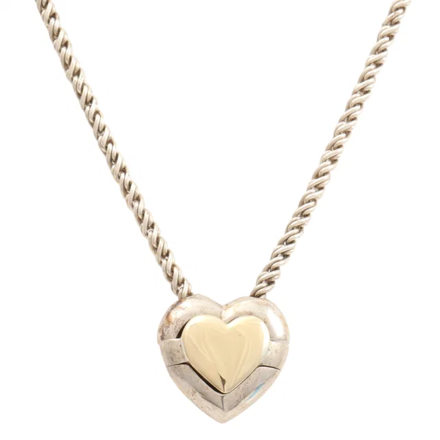 Tiffany & Co. SV925 Puzzle Heart Necklace Silver in Silver from VINTAGE QOO TOKYO