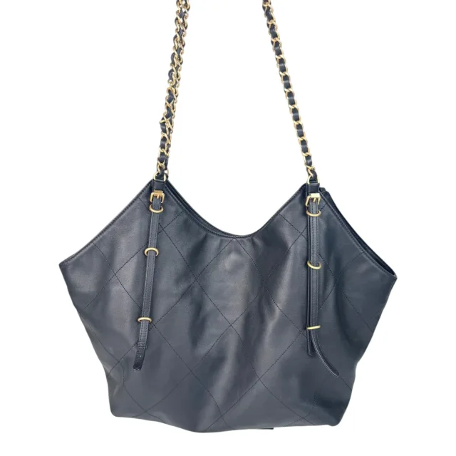 Chanel 25S Large Black Calfskin Tote Bag in Black Calfskin from Luxury Promise, photo 2 of 6