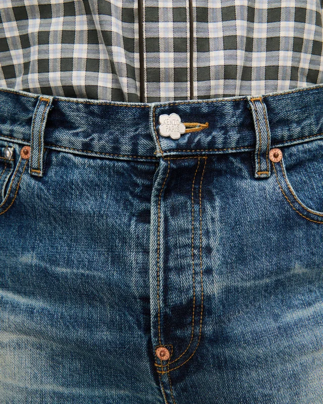 Kenzo Straight fit jeans in japanese denim, photo 7 of 7 from SENSER