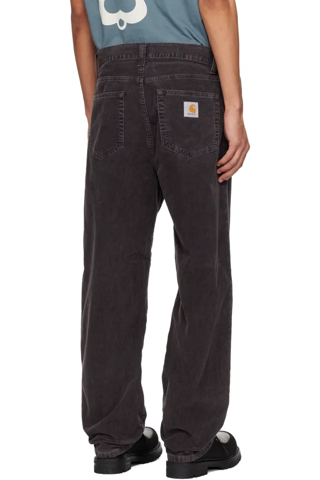 Carhartt Work In Progress Gray Aaron Trousers, photo 3 of 4 from SSENSE