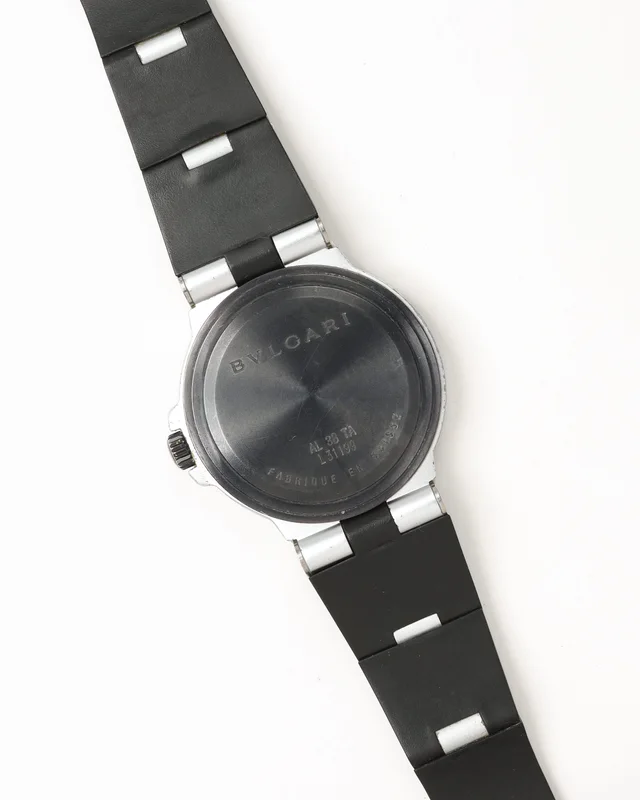 Bvlgari Diagono Aluminium 38mm Full Set 2001 Watch in Denim from A Retro Tale, photo 6 of 9