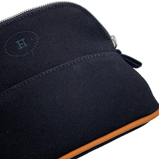 Hermès BolidePouch Black Cotton100% Size Mini in Black from GALLERY RARE, photo 5 of 9