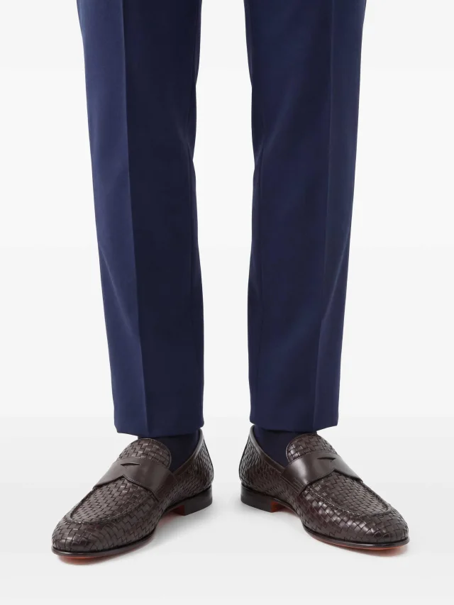 Santoni interwoven-design loafers, photo 2 of 2 from FARFETCH