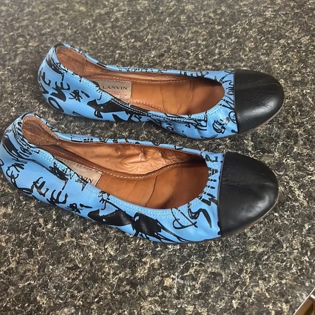 Lanvin Ballet Flats - No Size Marking in blue|brown|red Leather from Poshmark