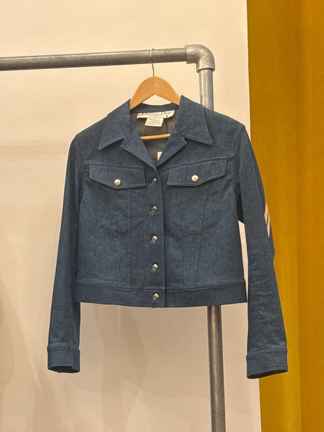 Dior Denim Cropped Jacket in Denim from Luxury Promise