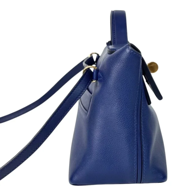 Hermès Blue 2424 Mini Bag in Evercolour in Blue from Luxury Promise, photo 3 of 6