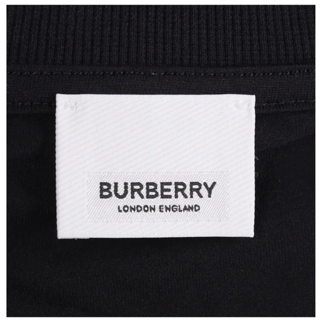 Burberry Logo Embroidered T-Shirt in Black, photo 4 of 4 from ShopSimon