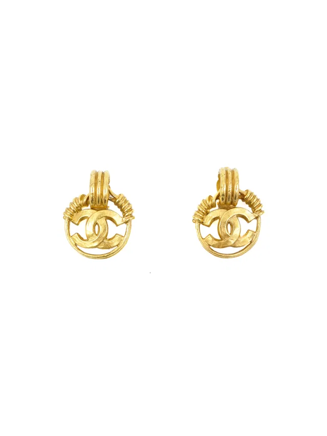 1994 Chanel Ring Hoop Earrings from Arcade Vintage