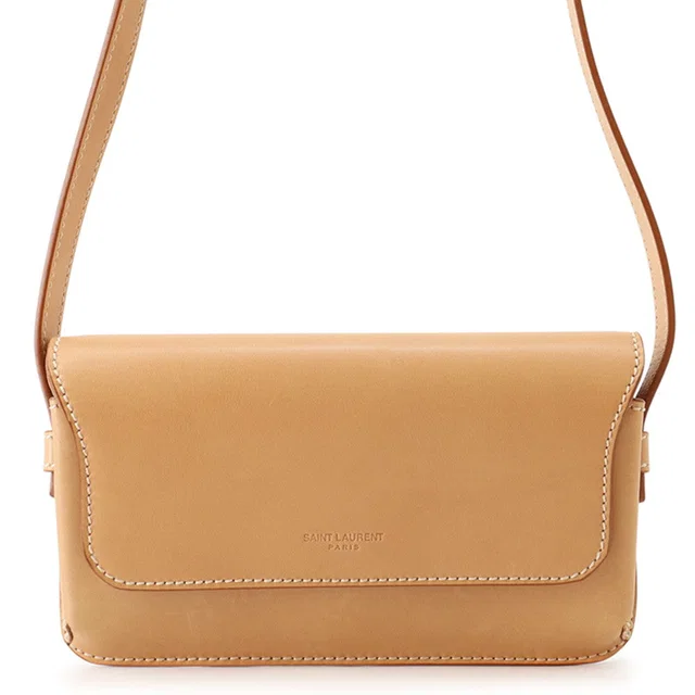 Saint Laurent Shoulder Bag Beige732618 Leather in Leather from GALLERY RARE