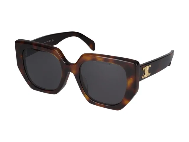 Celine Cl40239f Tortoiseshell Square-Frame Sunglasses — Standard from HEWI