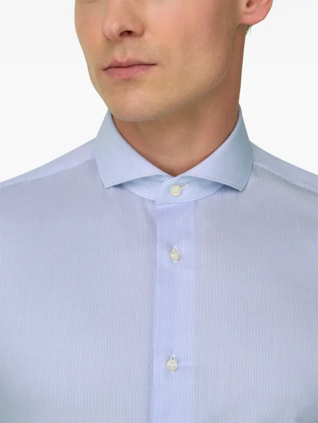 Boggi Milano naples striped shirt in Blue, photo 5 of 6 from FARFETCH