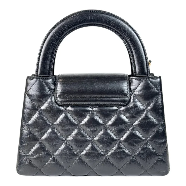 Chanel Black Mini Kelly Tote Bag with GHW in Black from Luxury Promise, photo 2 of 6