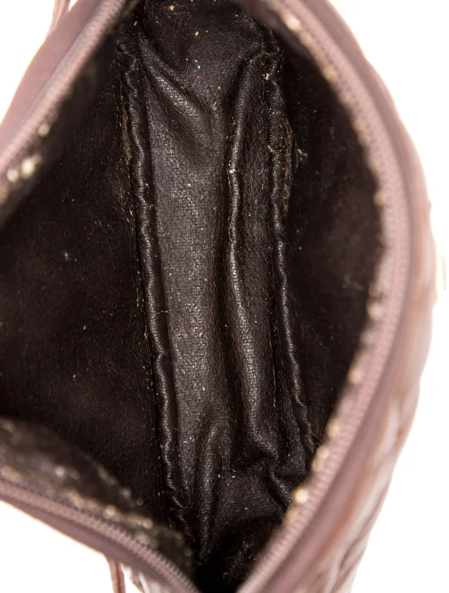Judith Leiber Crossbody Bag in brown|red Leather from The RealReal, photo 6 of 6