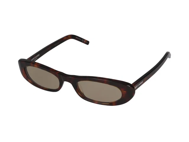 Saint Laurent Sl Sunglasses — Tortoiseshell Brown Acetate in Brown from HEWI