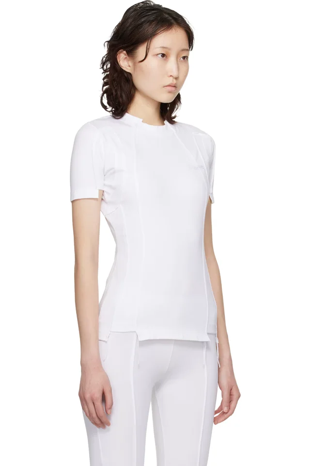 VETEMENTS White Cut-Up Baby T-shirt, photo 2 of 4 from SSENSE