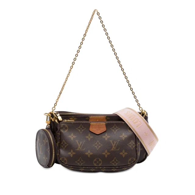 Brown Louis Vuitton Monogram Multi Pochette Accessoires Satchel in Brown Coated canvas from Designer Revival