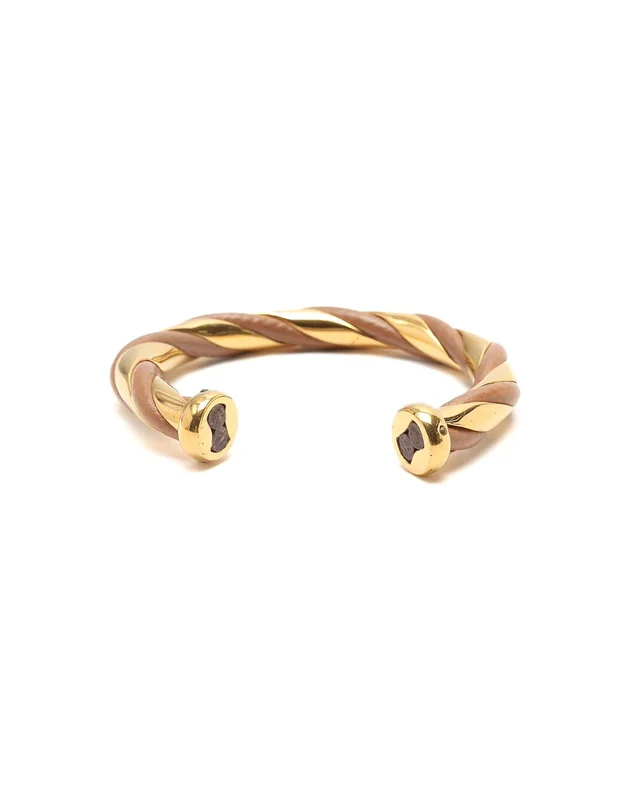 Hermès Twisted Cuff Bracelet in Leather from A Retro Tale, photo 3 of 5