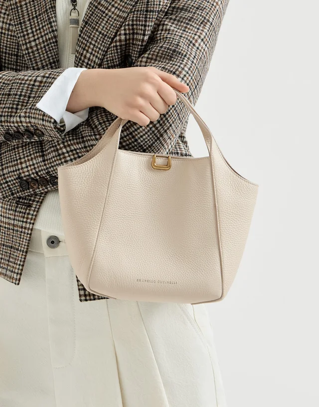 Brunello Cucinelli Sartorial small bucket bag in soft grained leather, photo 4 of 5 from SENSER