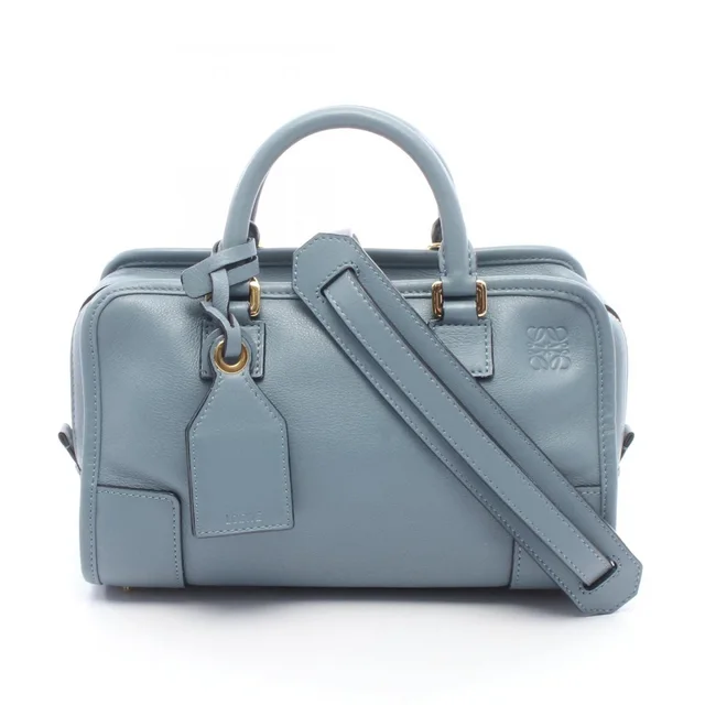 Loewe Handbag Amazona 23 2-Way Smoked Blue Leather in Blue Leather from The Reluxe