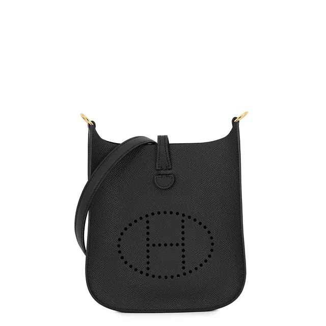 Hermès Evelyne Sellier Black Epsom Size TPM in Black Epsom leather from GALLERY RARE