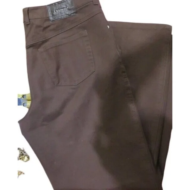 Escada Brown Jeans Size 42 Us Size 12 Inseam 26.5 in brown|red from Poshmark