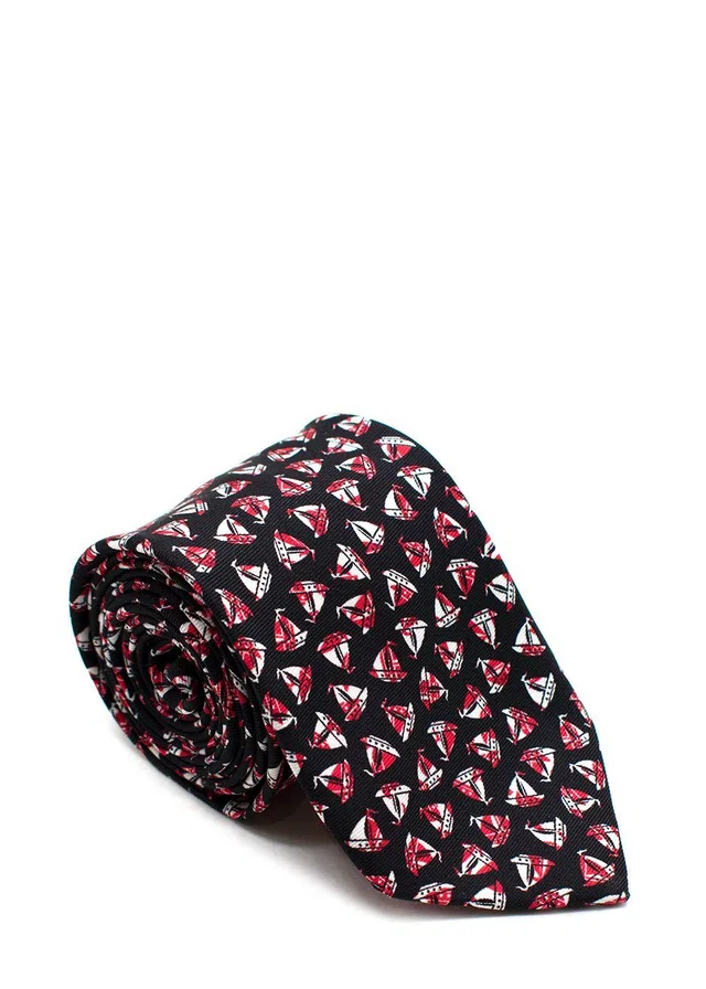 Prada Sailing Boat Silk Tie in Silk from HEWI
