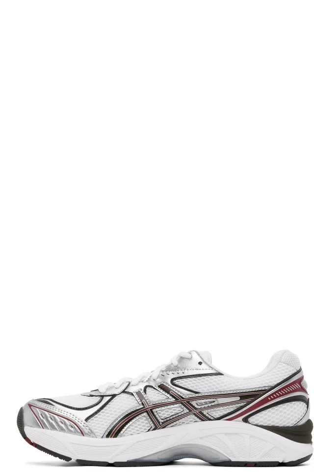 ASICS White & Burgundy GT-2160 Sneakers, photo 3 of 5 from SSENSE
