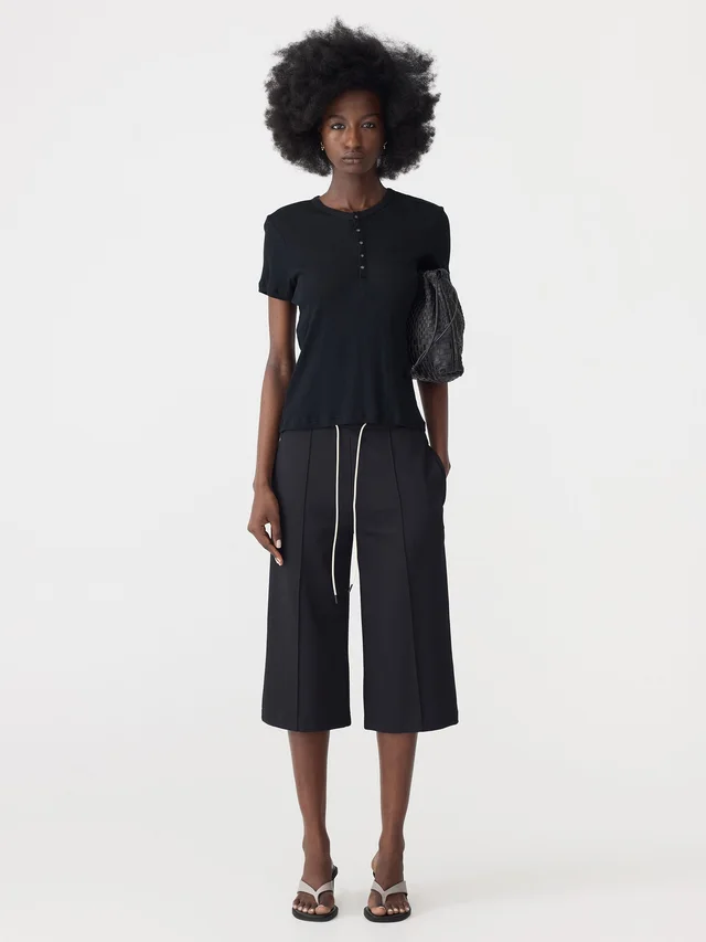 Bassike Refined Pinstitch Capri Pant from bassike, photo 1 of 1