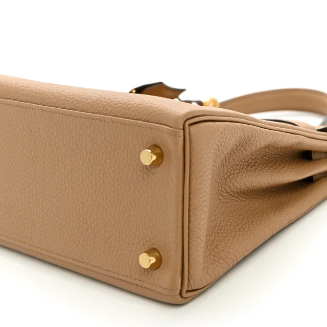 Hermès Togo Kelly Retourne 25 Chai in Togo leather from FASHIONPHILE, photo 9 of 12