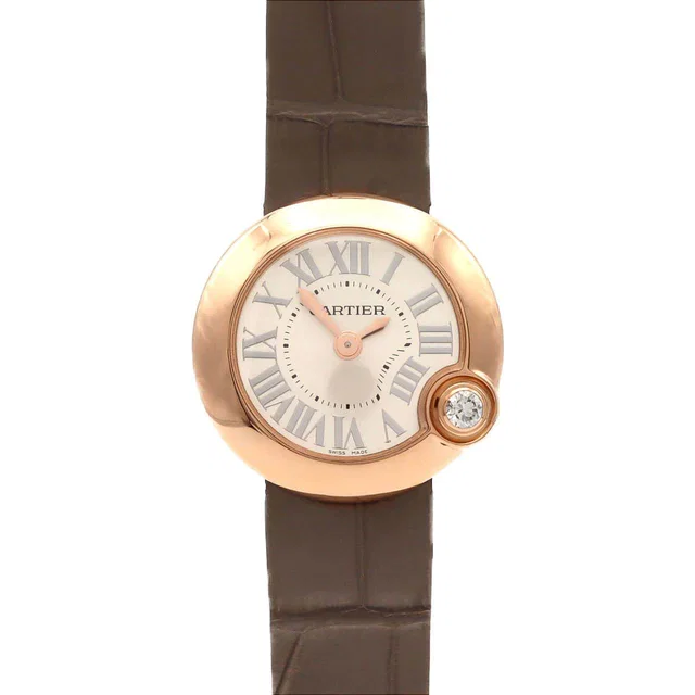Cartier Ballon Blanc Pink Gold Quartz in White from LuxUness