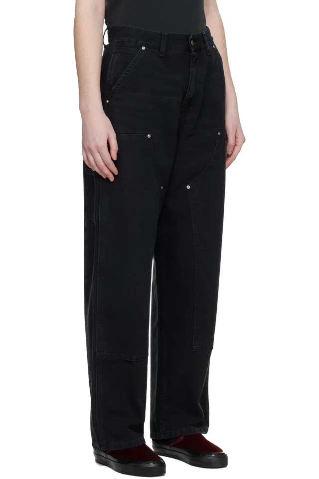 Carhartt Work In Progress Black Brandon Double Knee Trousers, photo 2 of 4 from SSENSE