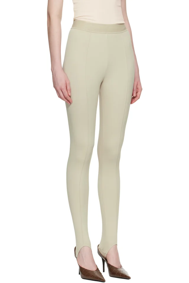 WARDROBE.NYC Beige Opaque Stirrup Leggings, photo 2 of 4 from SSENSE