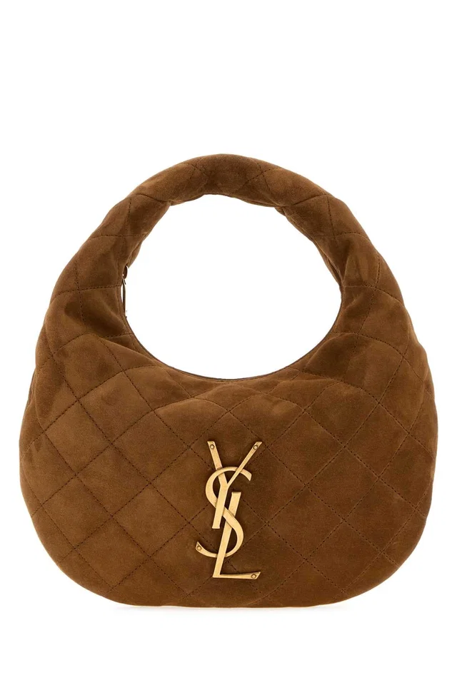 Saint Laurent Icare Shoulder Bag — Brown in Brown Calfskin from HEWI