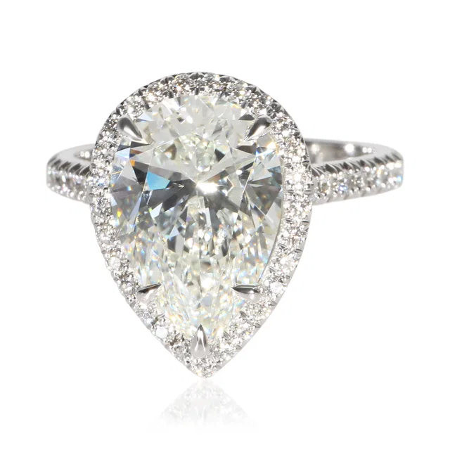 Tiffany & Co. 4.02 ct Pear Diamond Soleste Engagement Ring from myGemma
